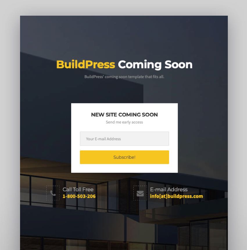 BuildPress - Multi-purpose Construction and Landscape WP Theme