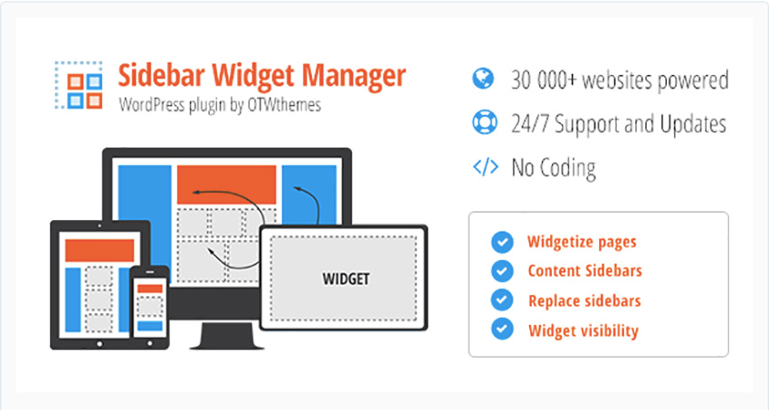 Sidebar and Widget Manager