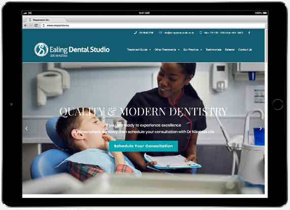 webdesign medical dental website